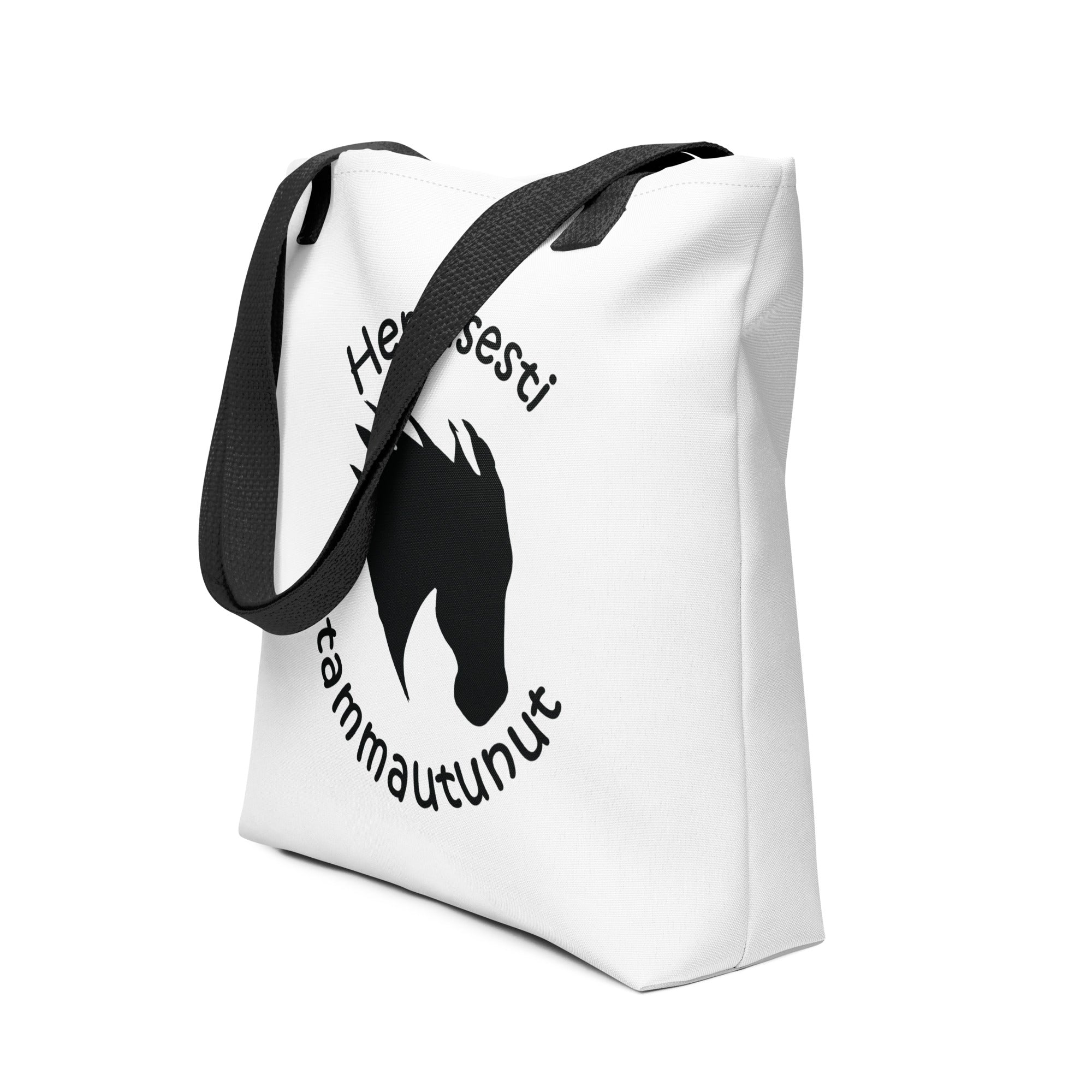 Henkisesti Tammautunut" Kangaskassi - Valkoinen Tote Bag