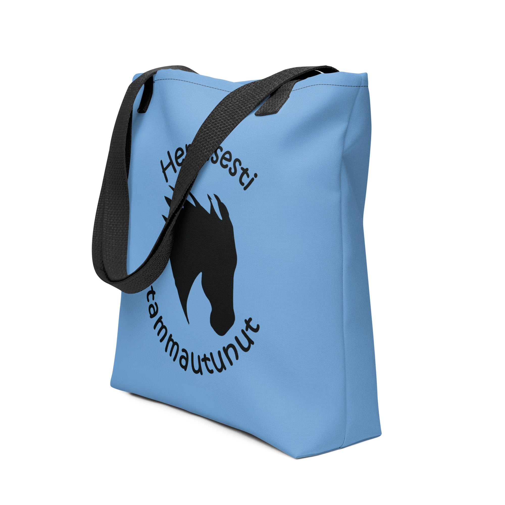 Henkisesti Tammautunut" Kangaskassi - Vaaleansininen Tote Bag