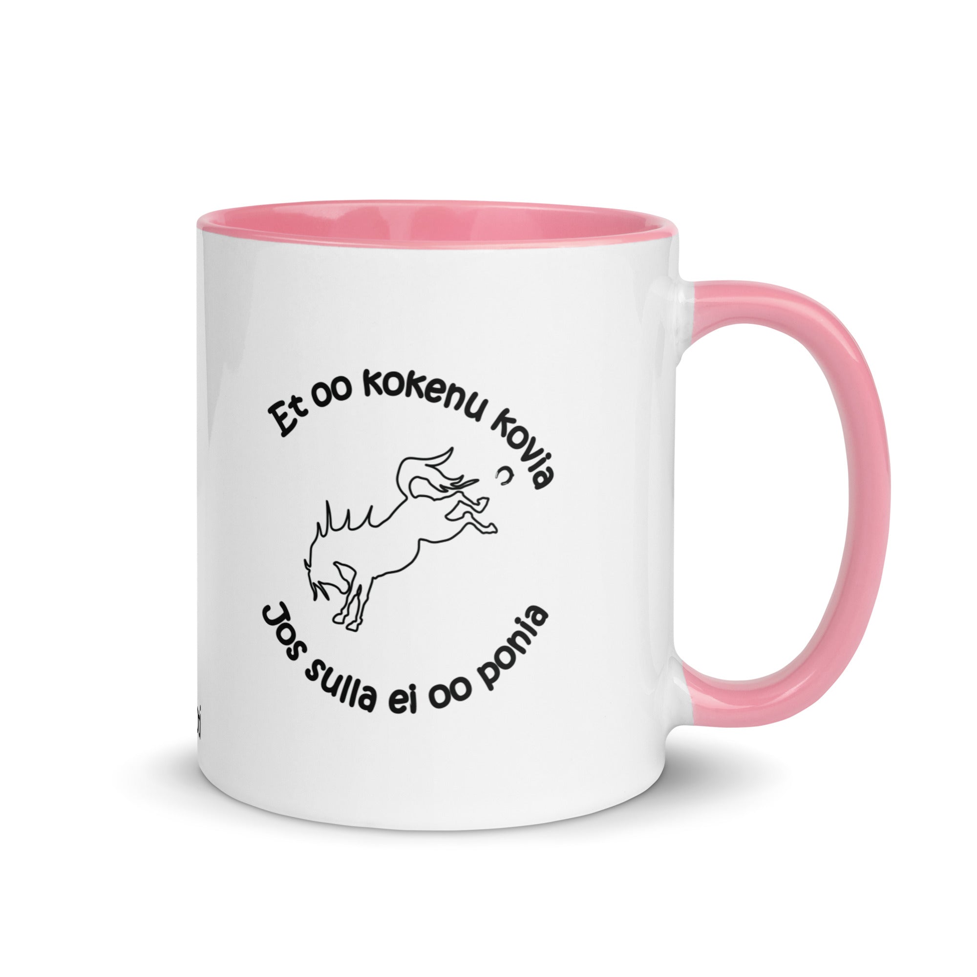 Ponimainen muki pinkki