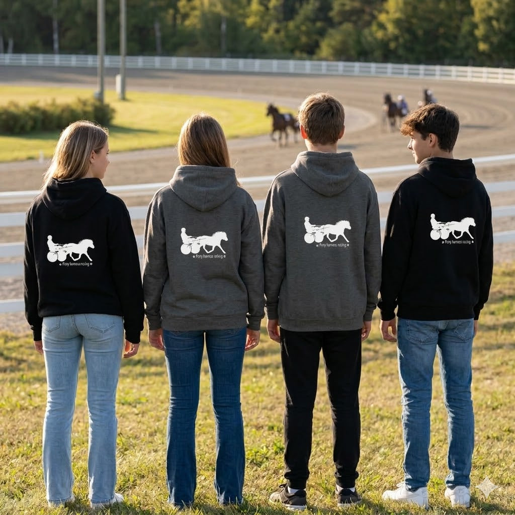 Nuorten Pony Harness Racing -huppari – Pehmeyttä ja Kestävyyttä Tallille